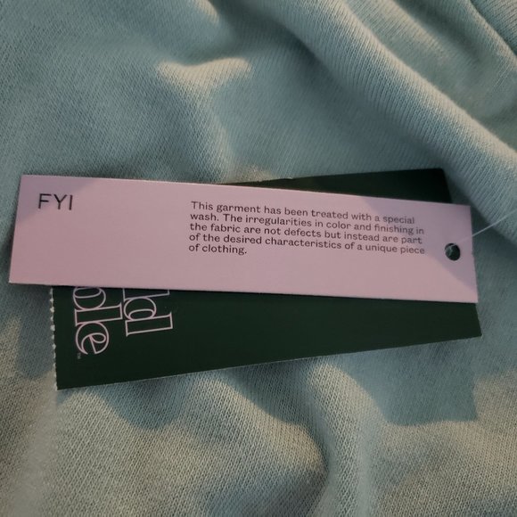 WILD FABLE Extra Small Light Blue Mineral Wash Tiered Sweatshirt Dress - Picture 6 of 11